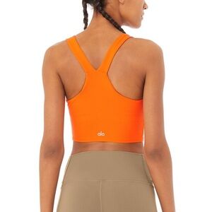 ALO Yoga Orange Racerback Sports Bra
